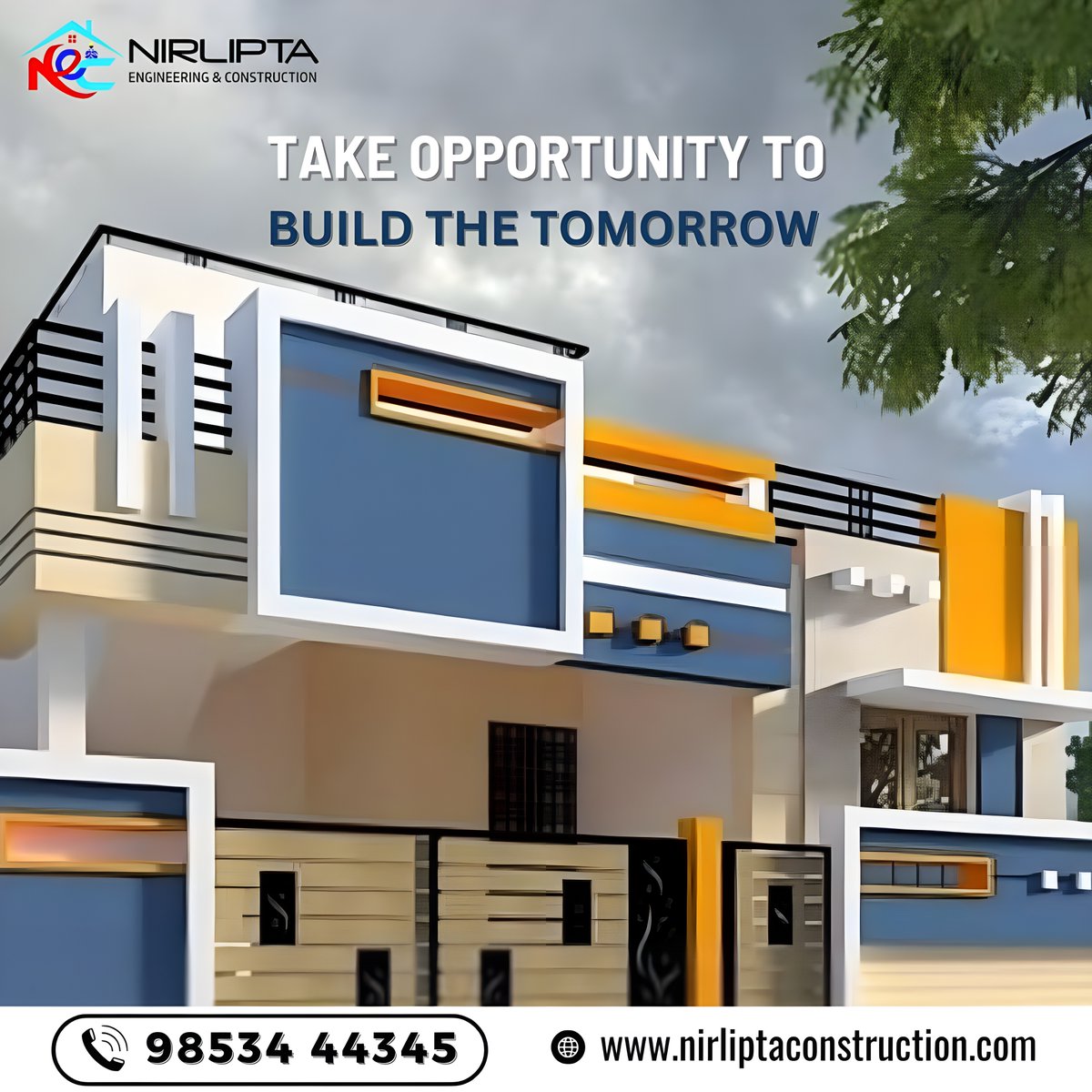 || Take Opportunity to Build The Tomorrow ||
Our skilled workers and engineers and working hard for this project. A perfectly designed and well planned architecture helps them to build this home quickly and easily. 
#ConstructionUpdate #newconstructionspecialist #Civilcontractor