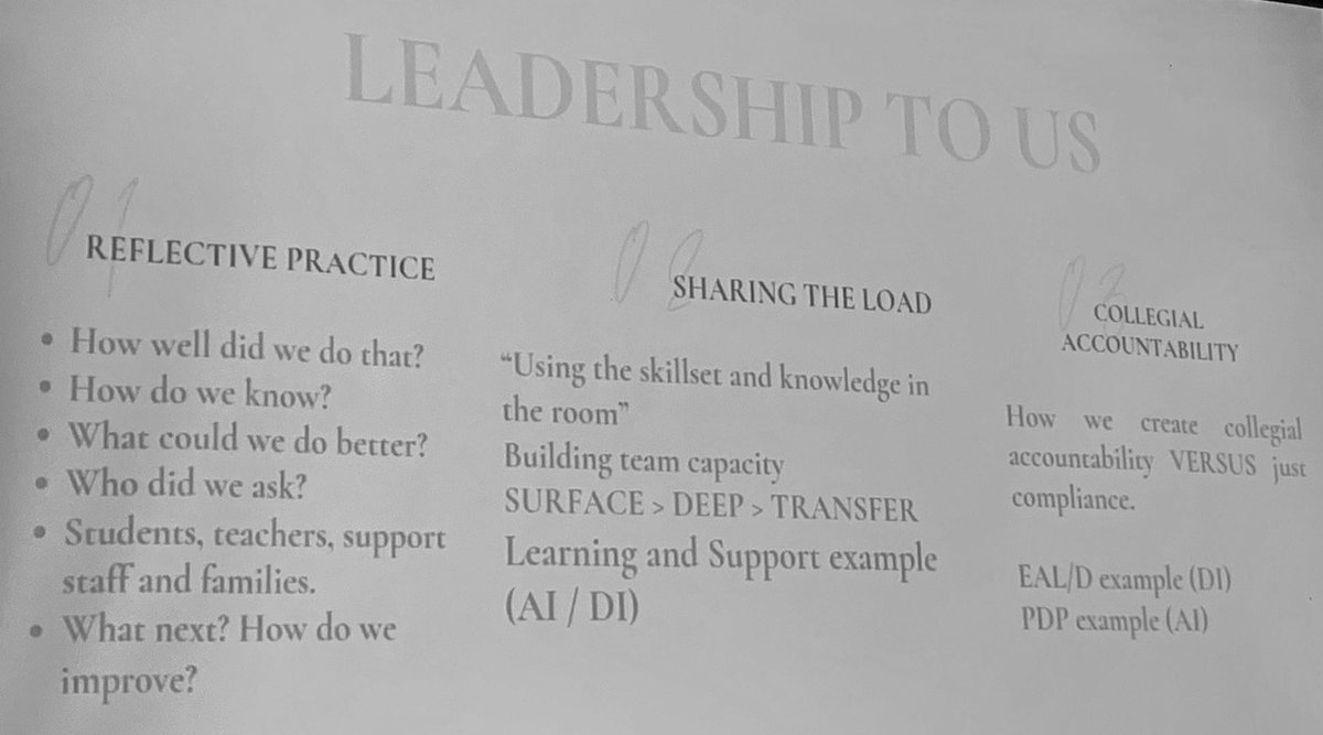 THANK YOU! To the wonderful @DonnaIson10 and @ison_allan for sharing your expertise on leadership and collaboration in @NSWEducation schools with @USyd_SSESW pre-service teachers. Great advice: be reflective, share the load and be collegially accountable.