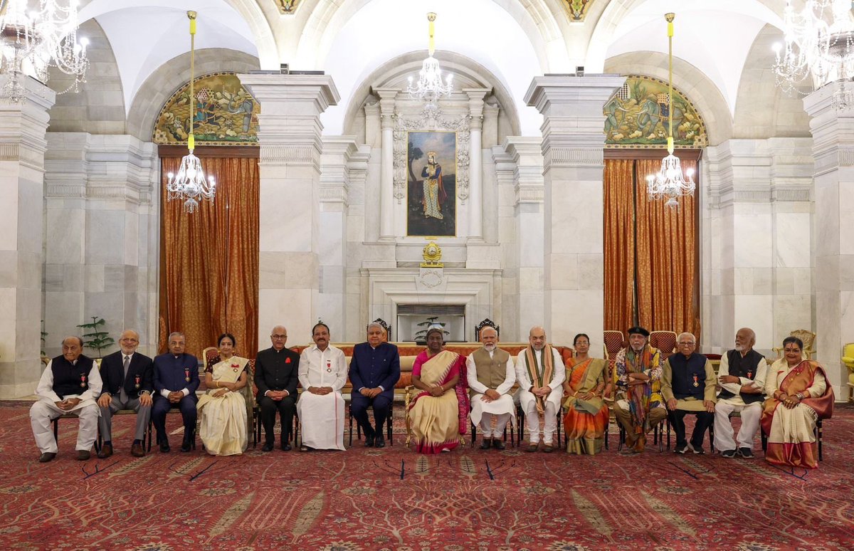 Heartiest congratulations to all the distinguished individuals, honoured with #PeoplesPadma yesterday. Under Prime Minister @narendramodi's leadership, the Padma Awards have transformed into a platform that celebrates the true change-makers. Their exemplary service and