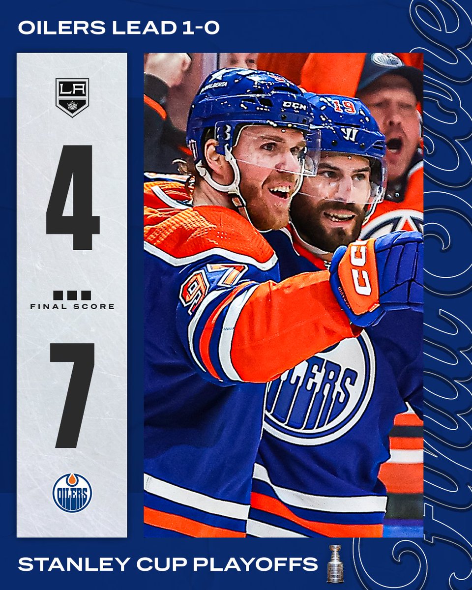 The Oilers take Game 1 on home ice 💪