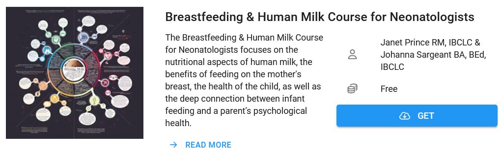 Great news🥳Thanks to an educational grant, the ESN course 'Breastfeeding & Human Milk' is now free of charge! Learn more about the nutritional benefits of human milk and the importance of breastfeeding for infant health & parental well-being👉bit.ly/3PpSRIM