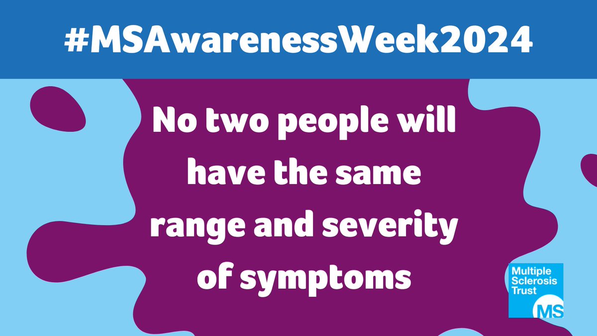 Do you know more women than men diagnosed with #MultipleSclerosis? This week let's speak up together about the realities of life with MS. No one should feel embarrassed or have to hide their MS symptoms away. 
MS Free helpline: 08000323839
Email: ask@mstrust.org.uk
#MSUnfiltered