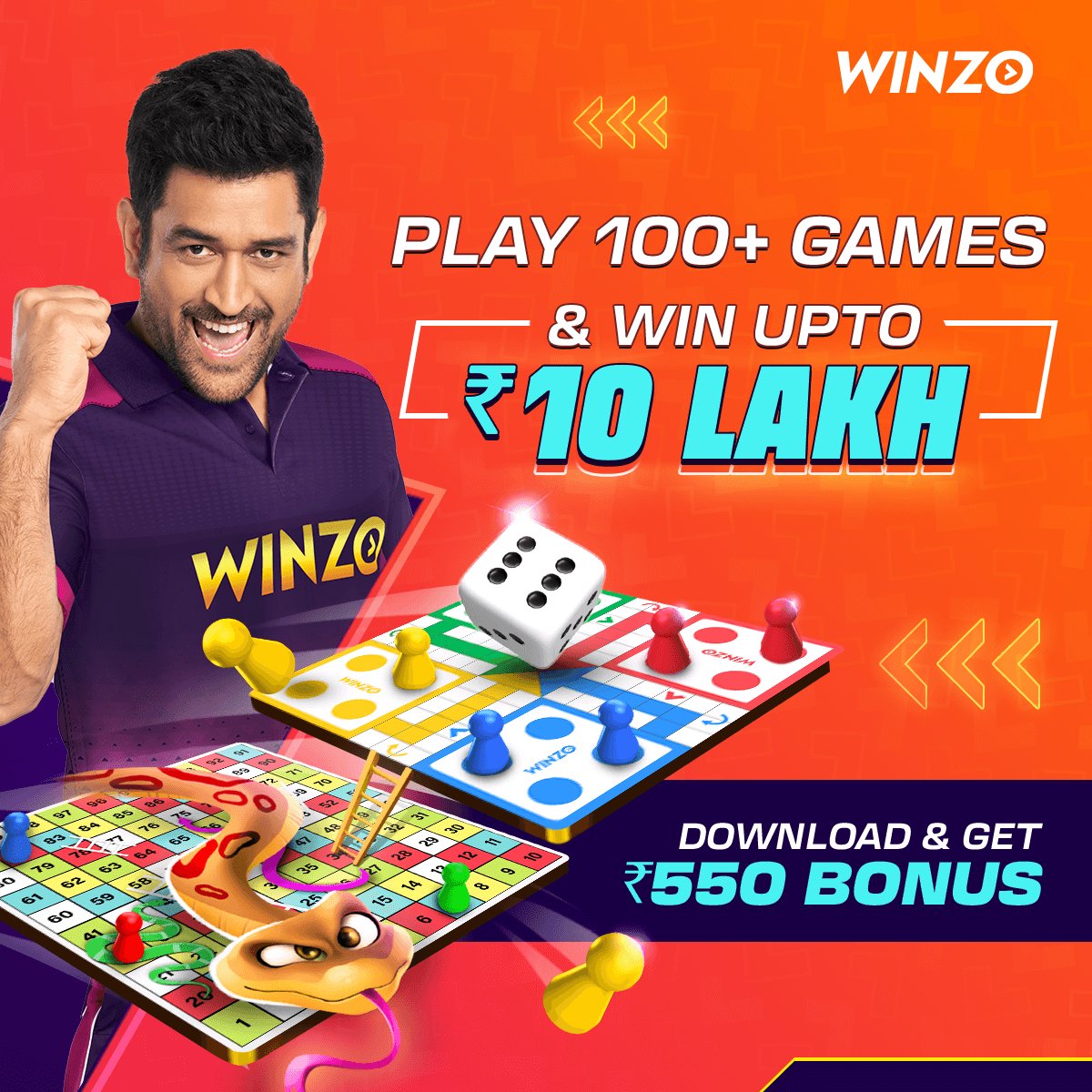 I am playing on India's gaming app #winzo

1️⃣ Get a Joining bonus of ₹550 free 
2️⃣ Ludo, Carrom and 100+ games 
3️⃣ 100% cashback on first deposit 

Made in India app. Click the link to download winzo.onelink.me/gu8K/m6uf1d8t