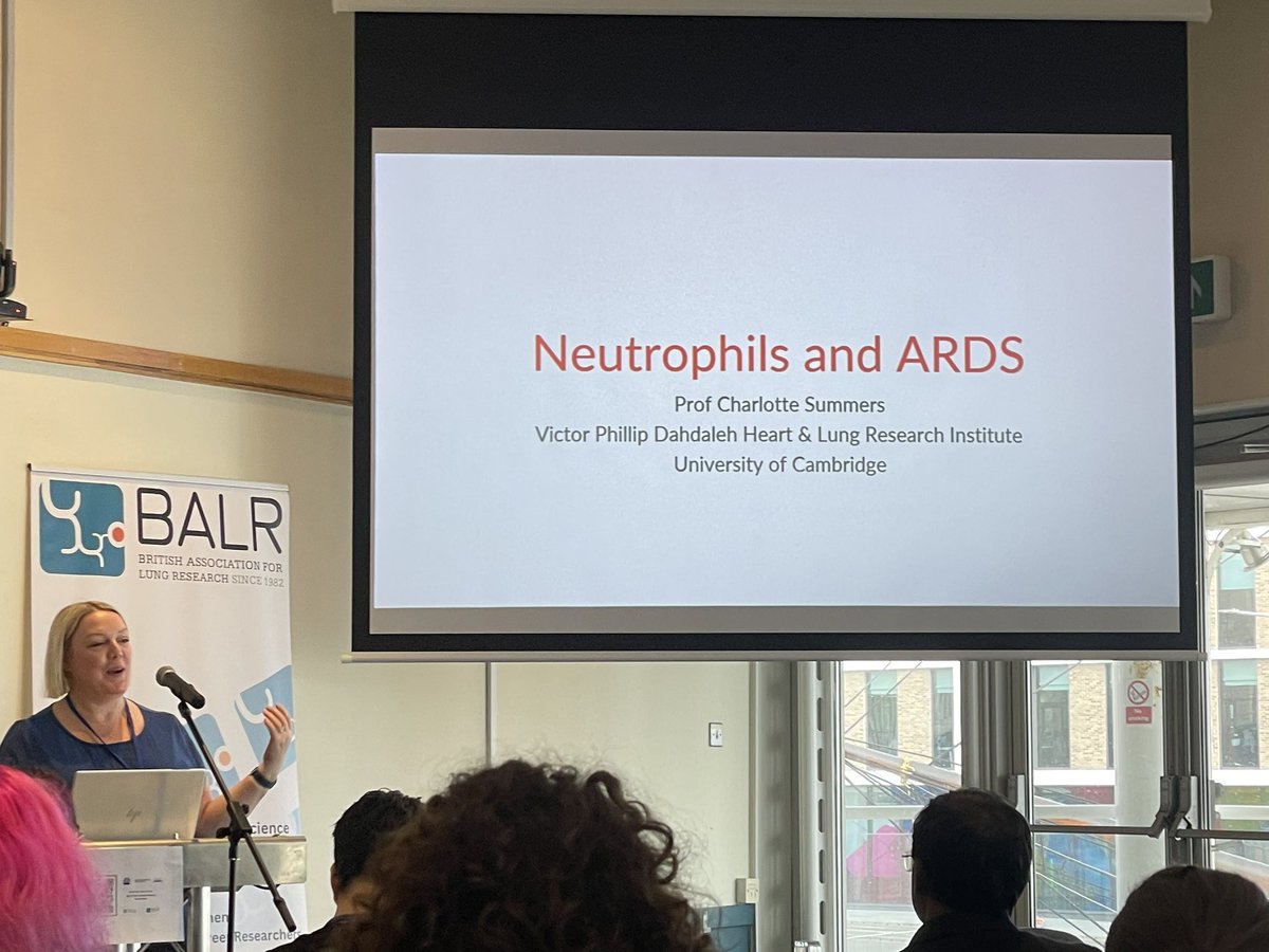 Now the awesome @charlot_summers from Cambridge talking about neutrophils in ARDS
#BALR2024