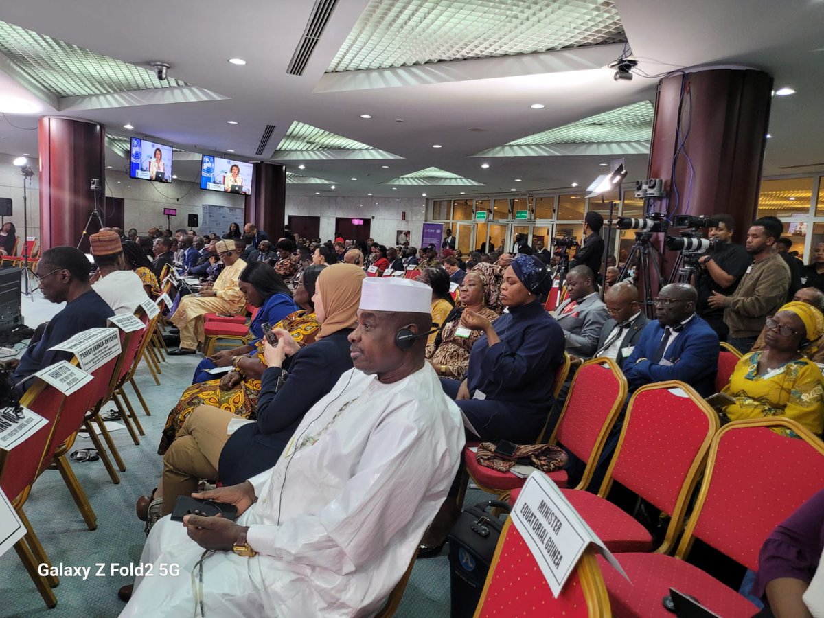 Engaged in vibrant discussions at the 10th session of the Africa Regional Forum on Sustainable Development, where I emphasized Africa's crucial role in shaping global agendas like the #2030Agenda and #Agenda2063. We must ensure that tangible goals are set, driven by African