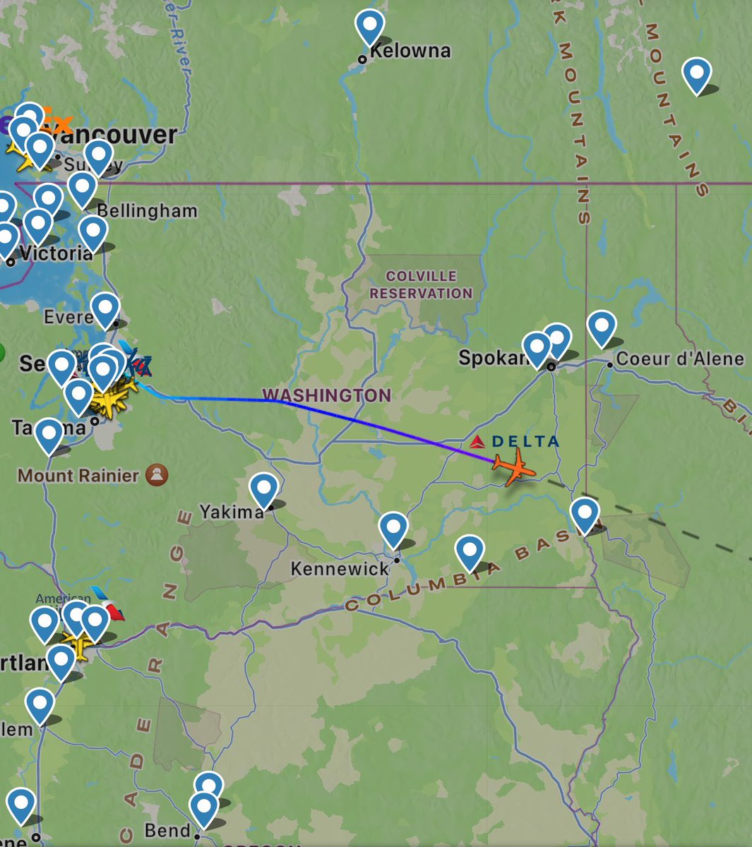 @Delta flight DL375 @flySEA - @MCO 2hr & 35m departure delay