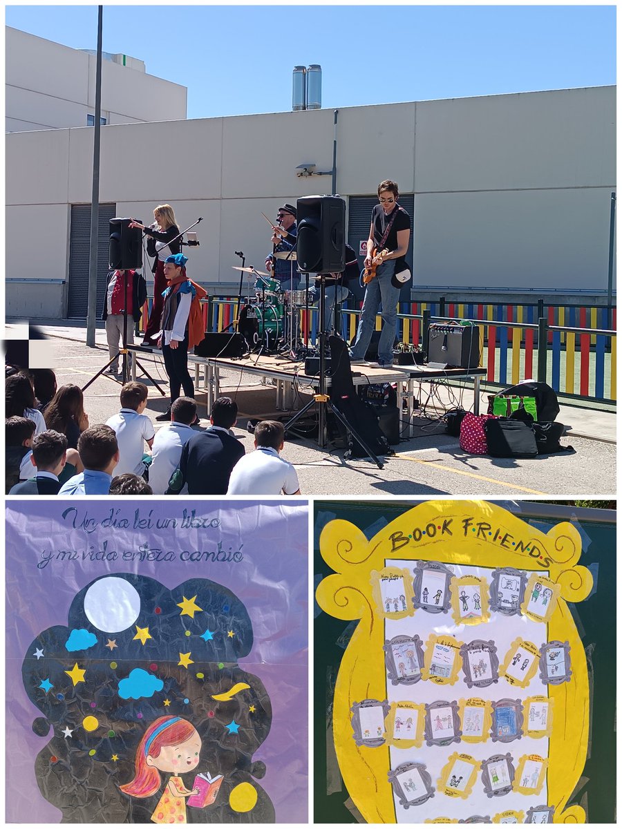 Día del libro!! Concierto genial de rock entre lineas!! <a href="/HBSTORREJON/">Humanitas Torrejón</a>