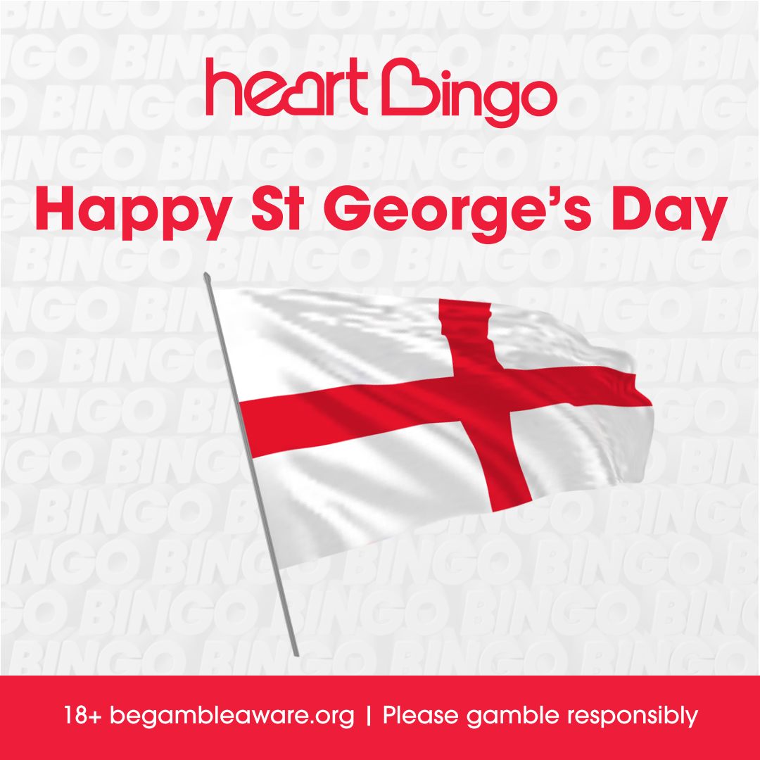 Happy St George's Day! 🏴󠁧󠁢󠁥󠁮󠁧󠁿 #stgeorgesday #celebrate #hearties #heartbingo