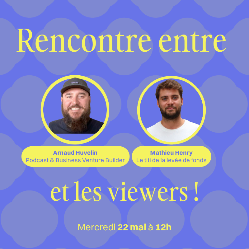 Je participe à l’émission en live sur LinkedIn de Mathieu Henry (le titi de la levée) le mercredi 22 mai à 12h. 🗓️

L’objectif c'est de répondre aux questions du chat, de par mon expérience et mon parcours.

linkedin.com/in/mathieu-hen…