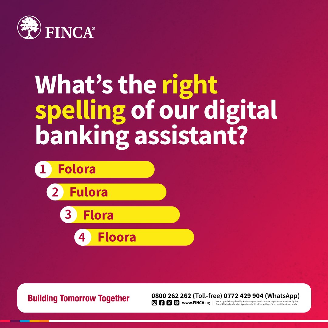 Can you guess the correct spelling of our digital banking assistant's name

Comment your answers below.

#TomorrowIsHere