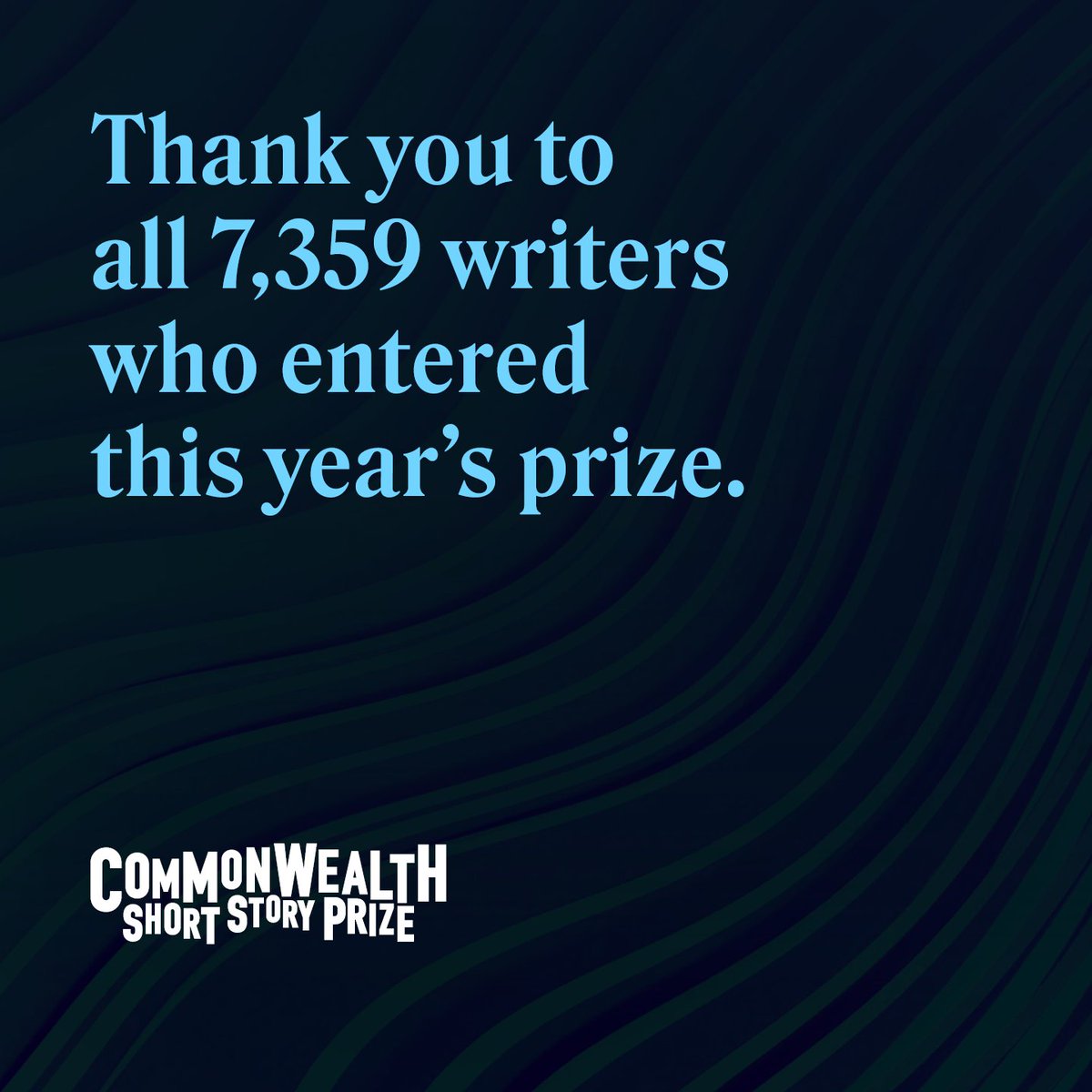 Thank you to all 7,359 writers who entered this year's #CWprize. 

Your effort and determination made this year's competition among our most interesting yet. Unfortunately, many excellent stories—including 187 longlisted entries—were placed just outside the shortlist by our