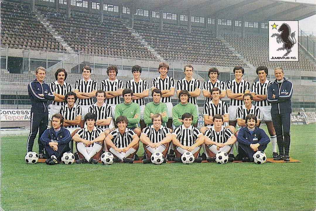 Juventus 80/81
 Giovanni Trapattoni (allenatore), Franco Causio, Marco Tardelli, Antonio Cabrini, Massimo Storgato, Domenico Marocchino, Roberto Bettega, Vinicio Verza, Gaetano Scirea, Claudio Gentile, Romolo Bizzotto (allenatore in seconda); seduti: Antonello Cuccureddu, Liam