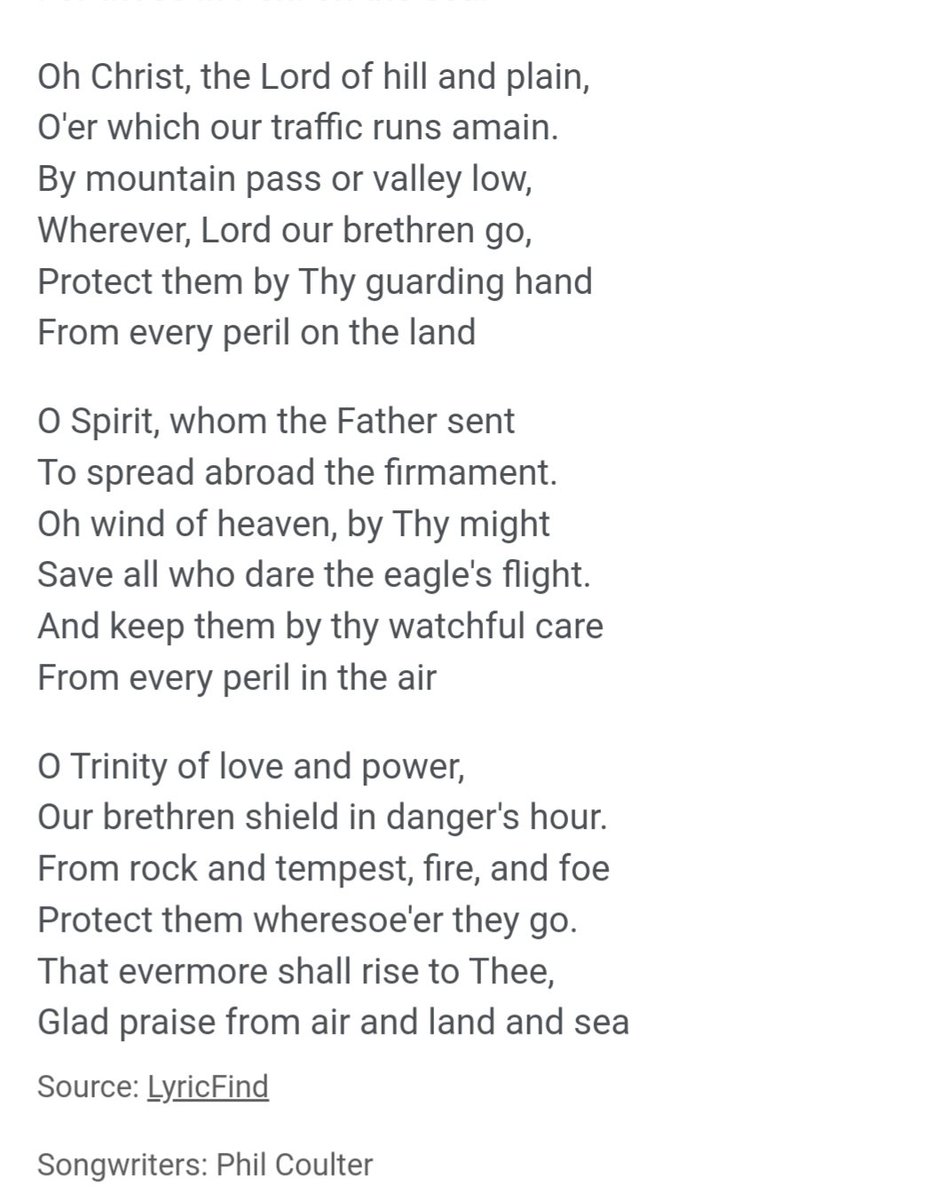 An old hymn for today: 'For Those in Peril on the Sea' Hope, not hate Support, not punishment Compassion, not judgement Protection, not danger