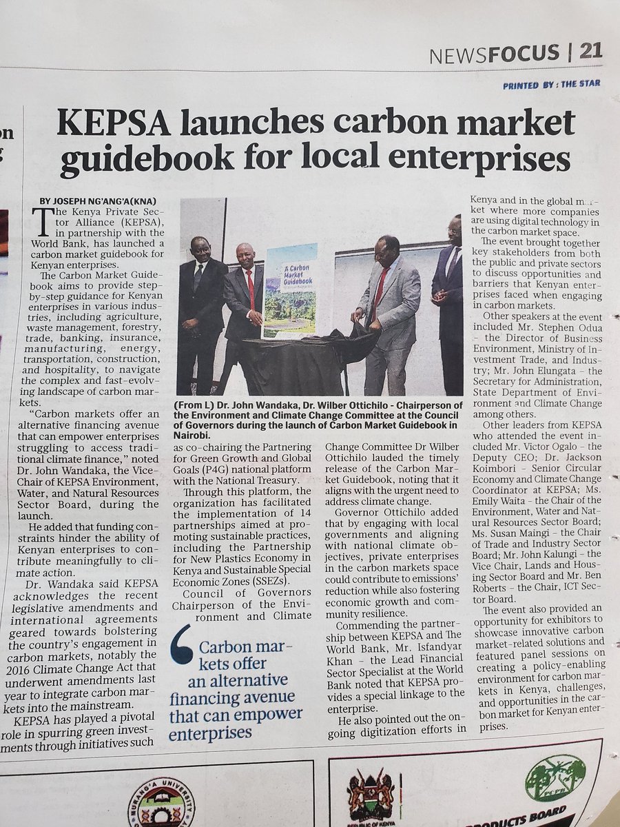 @KEPSA_KENYA Nifty work for the guidebook. @TheIEK @EngineersBoard @KenGenKenya @KenyaPower @KETRACO1 can use this seminal guidebook while undertaking some of their energy projects to improve sustainable economy via SSEZs. @IngNdolo @NyokabiJesse @shadrach_kosgei @OfficialKGBS