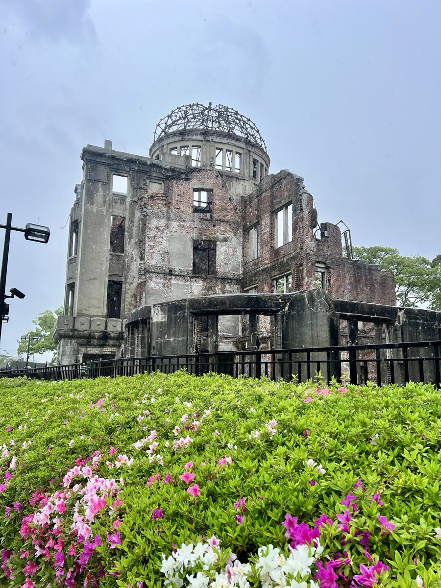 Heavy day today. Our Hiroshima guide’s late husband was 1 when the bomb exploded. She says she is worried about the future, there is so much conflict now. If only we could learn from the past. 🕊️