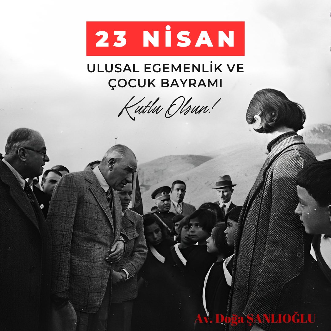 Gazi Mustafa Kemal Atatürk’ün dünya çocuklarına armağan ettiği 23 Nisan Ulusal Egemenlik ve Çocuk Bayramımız kutlu olsun. 🇹🇷 #23nisan