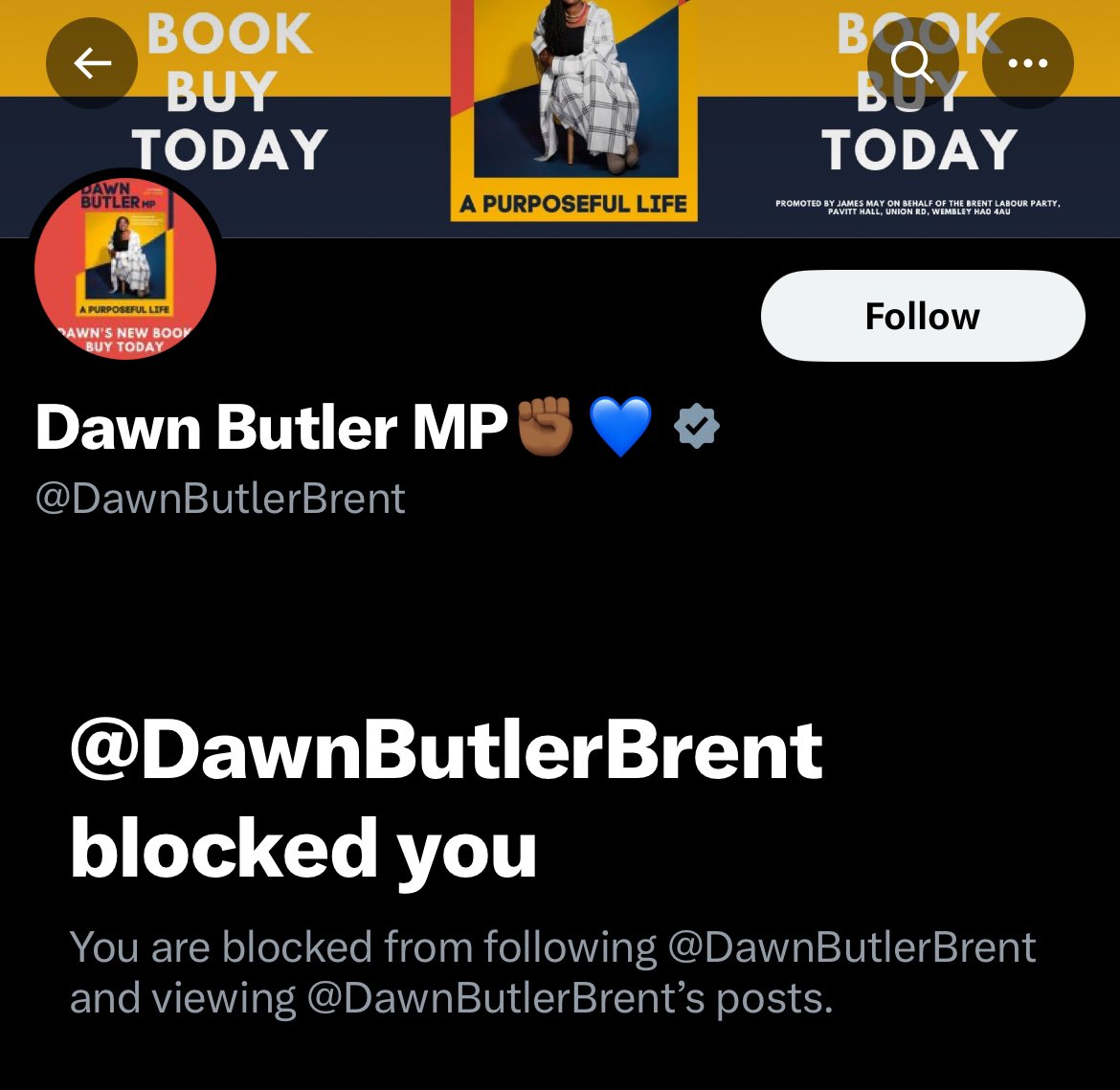 @soppystern @DawnButlerBrent @stonewalluk Good luck, I got blocked by @DawnButlerBrent for saying this. 

Classic @UKLabour 

No accountability.