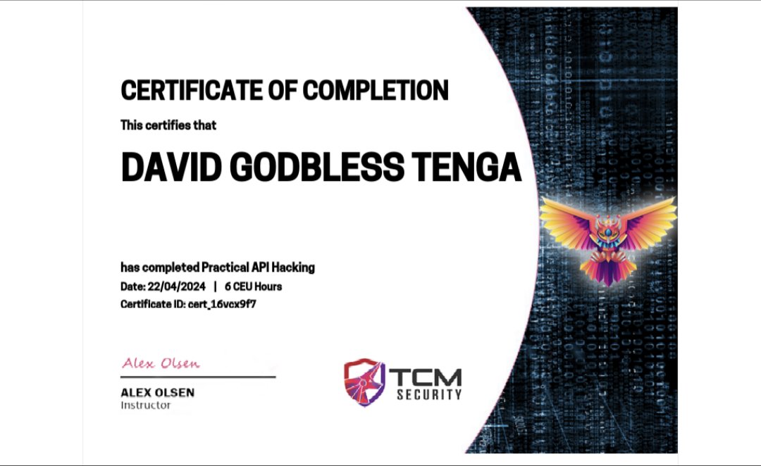 MasterCode112's tweet image. 🥷🥷🏹Another one🥷🥷🏹🔥💪Big thanks to InfosecLtd (Field Force Red Team)🙏🙏for financially supporting me to acquire the Practical API Hacking course! Grateful for the opportunity to enhance my skills. 🙏🥷🏹🥷🏹🏹 @MalwarePeter @blackninja233 @hashghost21 @KhanzJoel @H4CK3R_MS