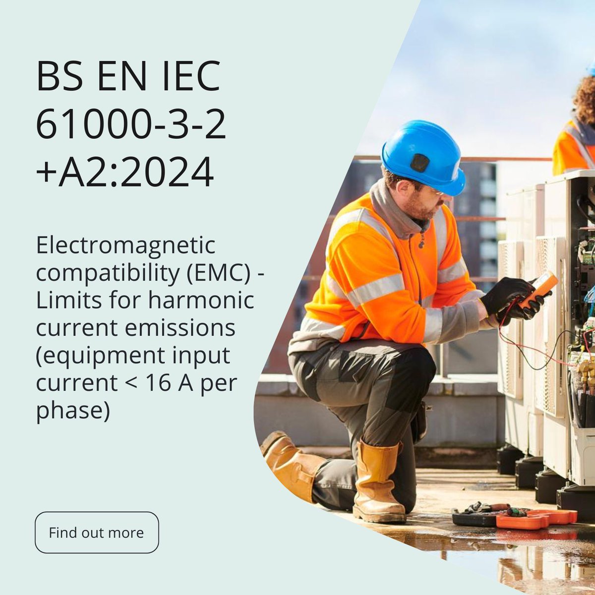 BS EN IEC 61000-3-2:2019+A2:2024 on EMC is now updated to the latest state of the art technology plus it's a much clearer document, especially in relation to testing. Learn more: bit.ly/4bkbI0H

#BSENIEC61000-3-2 #EMC #BSIStandards