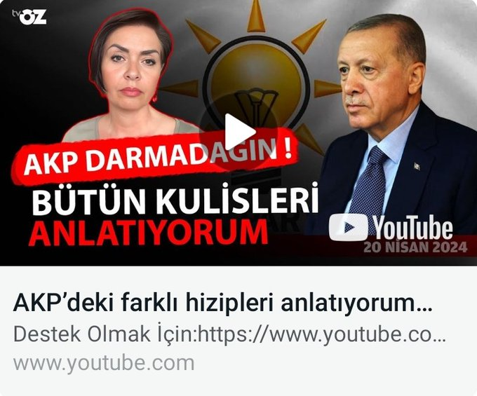 Kültür Bakanlığının davetlisi olarak gittiği programda vur patlasın çal oynasın eğlenen Özlem Gürses, yemeğini yiyip eğlencesini tamamladıktan sonra AK Partiye saldırmaya devam ediyor.

Saldır Özlem, saldır Fatih Altaylı, saldırın ki gelecek programda yeriniz daha seçkin olsun.