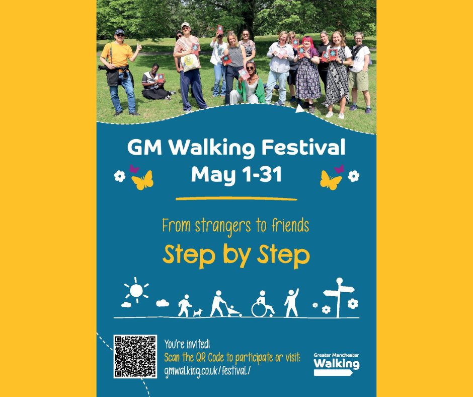 Step into the joy of May with the much-awaited GM Walking Festival making its grand return with so many our parks featured! 🌿🚶‍♀️ Discover your next adventure now on the GM Walking website: gmwalking.co.uk/festival/festi… #GMWalkingFestival #ExploreLocal