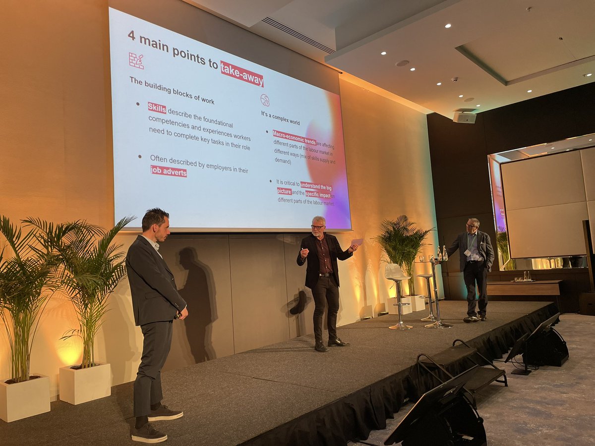 #WEC2024Lisbon kicked off with a session on #data collection. Effective advocacy is about winning hearts & minds. Thanks to @LightcastData @swissstaffing Swiss Economics & our very own Labour Market Intelligence Manager @VProskurovska we now have a better grasp at winning minds!