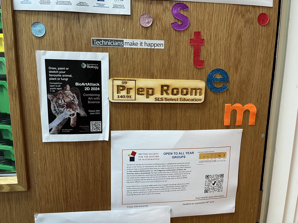 Just got round to putting my sign up from @SLS_SE on my physics prep room door from my Easter goody pack, thank you! @SuttonHighGirls