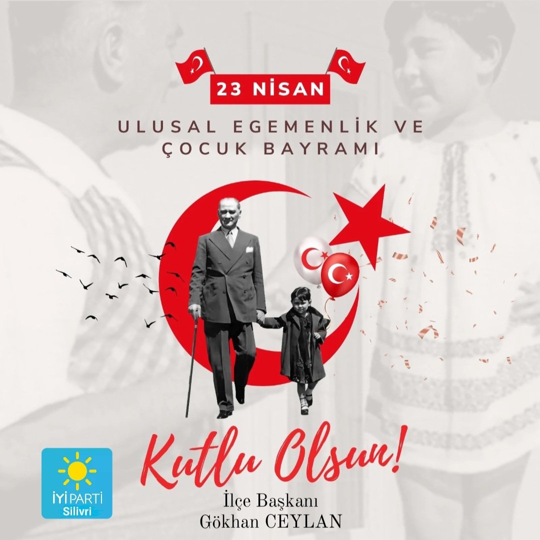 #23Nisan Ulusal Egemenlik ve Çocuk Bayramımızı kutluyor; Gazi Meclisimizi Türk milletine hediye eden, millî mücadelemizin baş komutanı Gazi Mustafa Kemal Atatürk’ü rahmet, minnet ve dualarla anıyorum. 🇹🇷Ne Mutlu Türk'üm Diyene🇹🇷