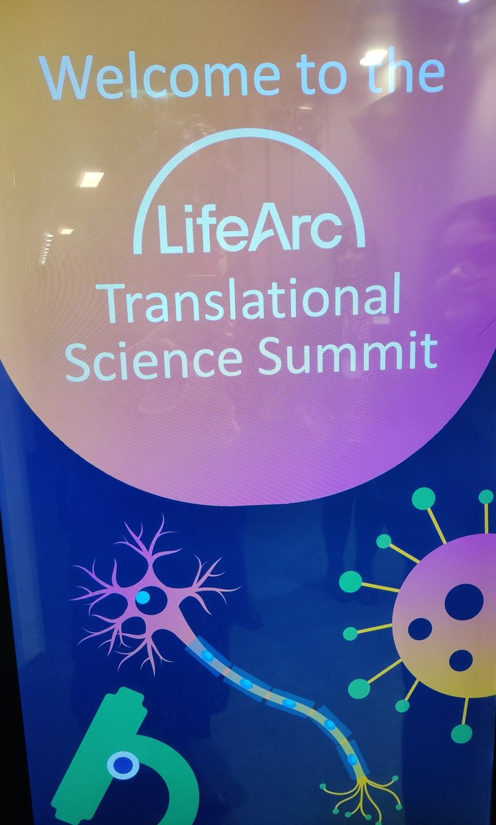 Great to be at #LATSS2024 today with @lifearc1 for the translational science summit and connect with the LifeArc Centre for Acceleration of #RareDisease Trials. Always nice to see a neuron in the graphics #CharcotMarieToothDisease #CMTASTAR