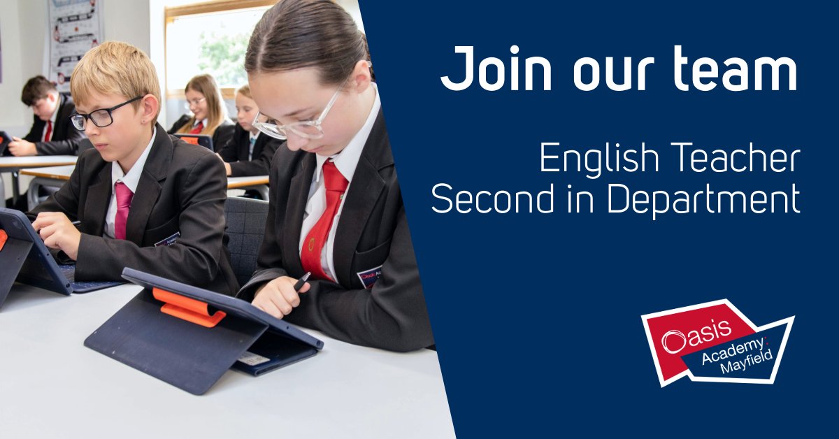 We are seeking to appoint a leader with the passion and drive to support our Head of English with the ongoing transformation of the English department, to model excellence and support the strategic leadership of this significant area of our school. oclcareers.org/job/teacher-se…