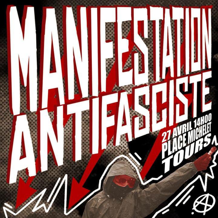 Soutien à la mobilisation des camarades antifasciste de Tours ce 27 avril. 
Si vous pouvez aller soutenir n'hésitez pas. 
L'antifascisme est l'affaire de toustes !
Insta du TAF:
instagram.com/tours_antifa?i…

#Tours #antifa #SupportYourLocalAntifa