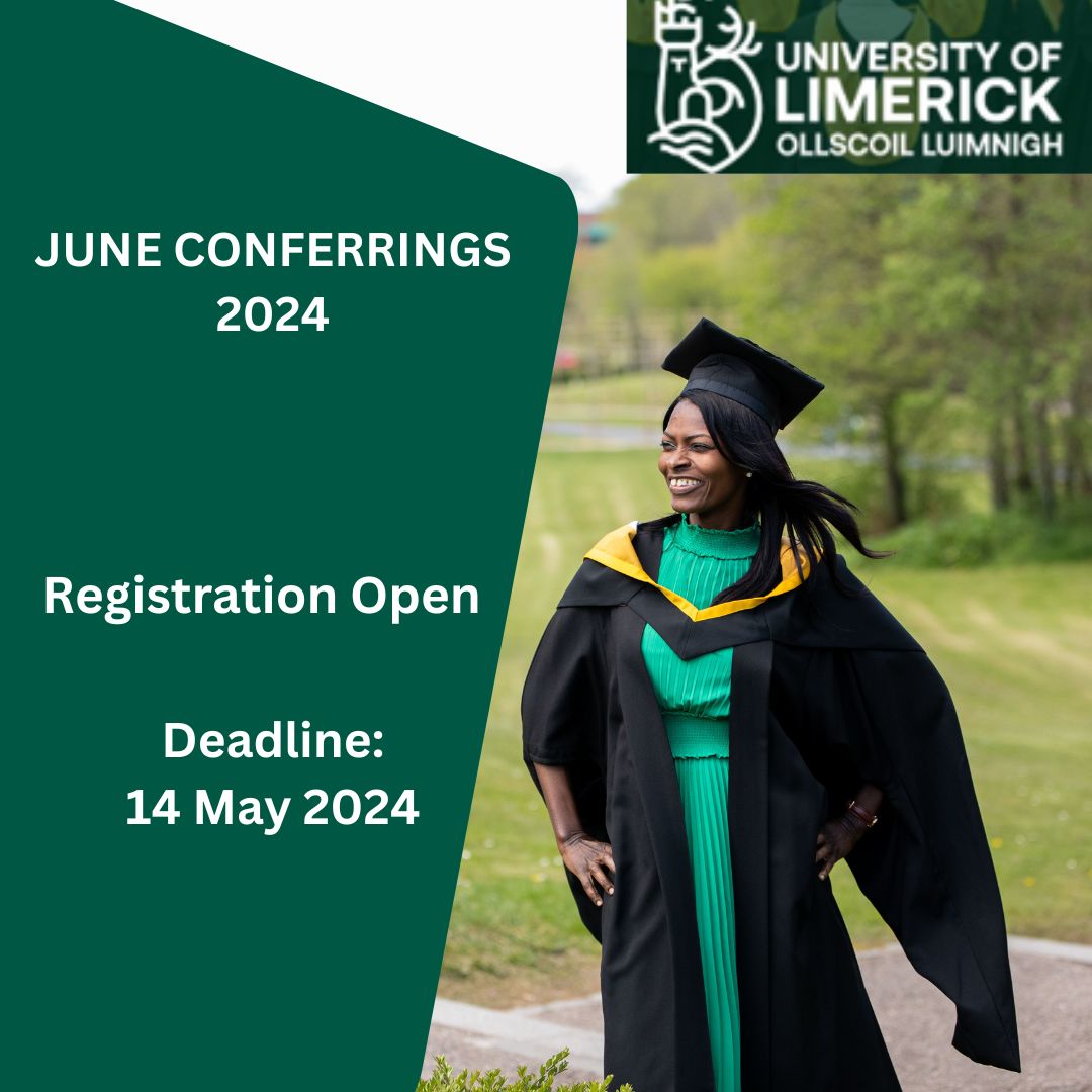 Attention June Graduands ‼️ 

Registration for our Summer (June) 2024 Conferrings is now open! Graduands due to graduate in our Summer Conferrings have now been contacted. 

Check your emails for all the info 🎓☀️

Deadline to register: Tuesday 14 May at 17h00 ⏳
#ulgraduation