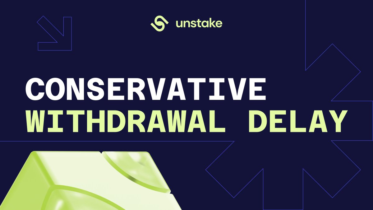 Unstake protocol tweet media