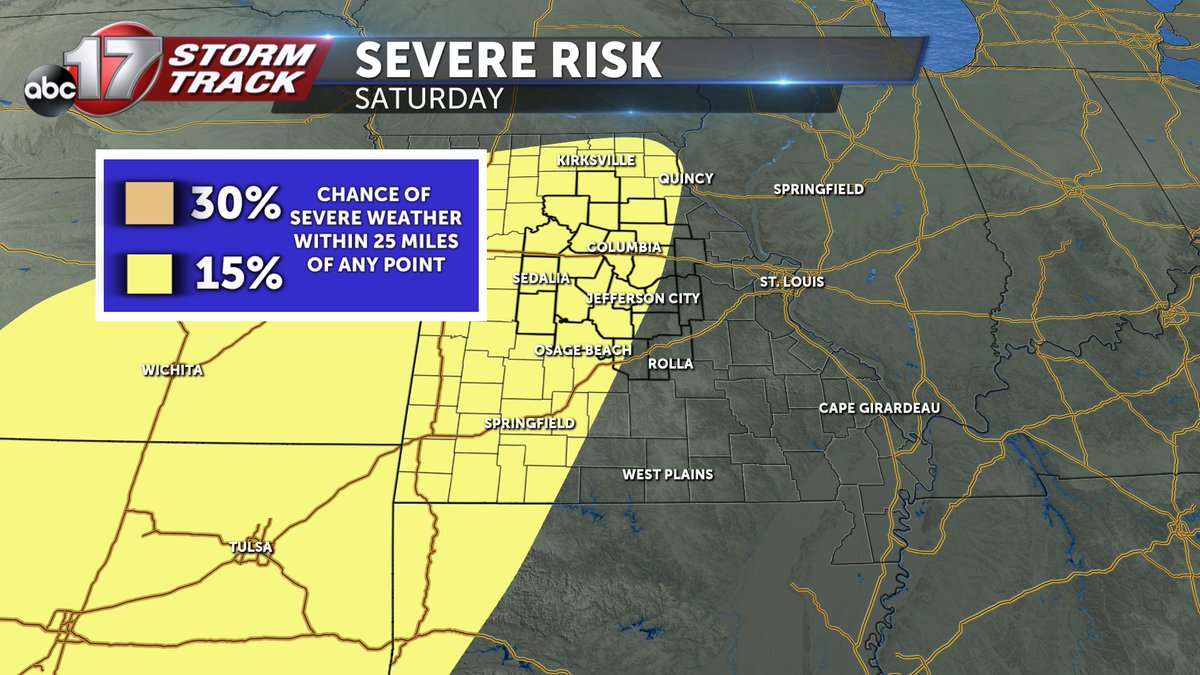 We've been talking about potential for strong to severe storms with a more active pattern this weekend. While some things are taking shape, we still have some unanswered questions. Stay tuned to the forecast this week for important updates #CoMO, #JCMO, #MidMO, #MOwx