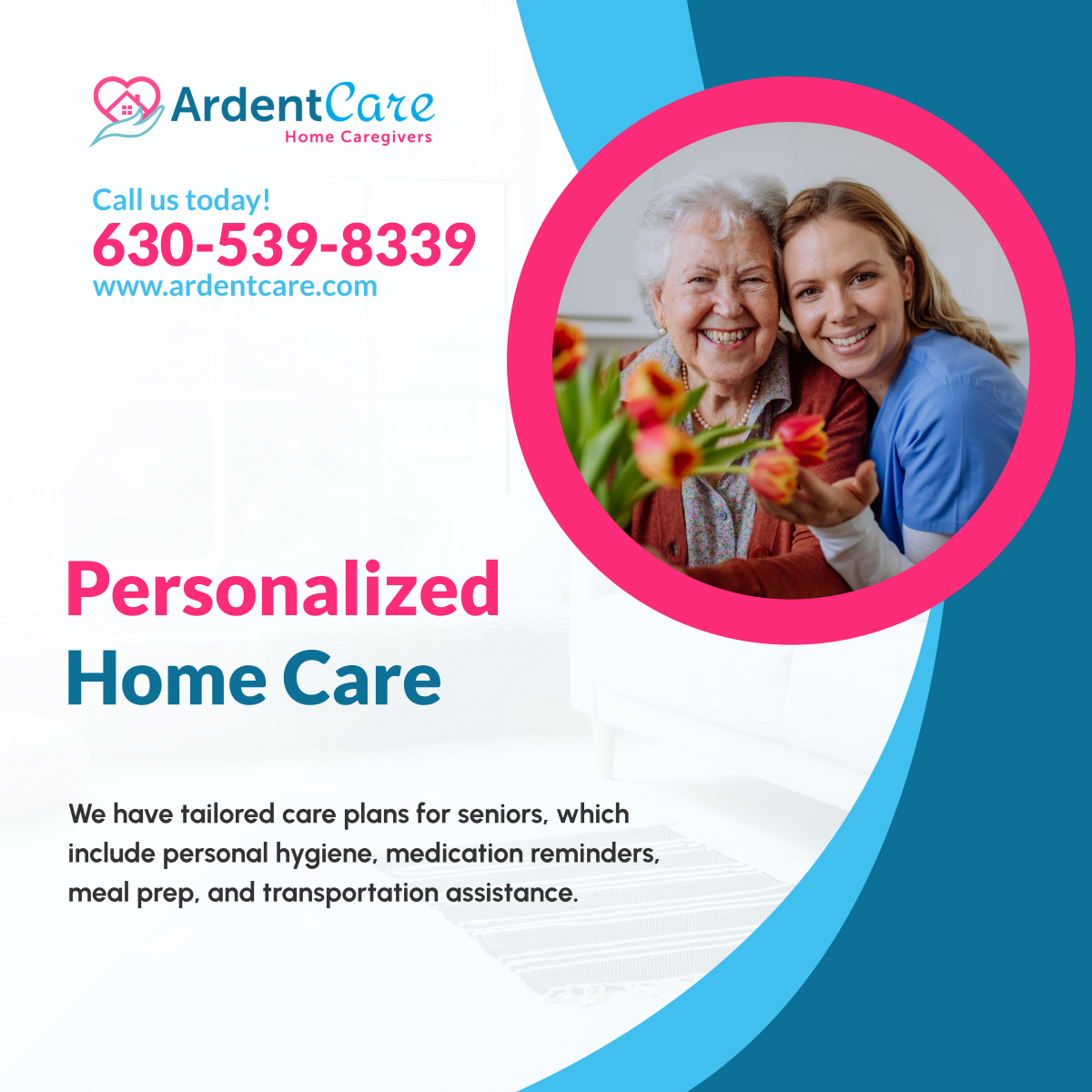 Discover how our personalized home care services cater to your loved one's unique needs. Contact us today! 

#BloomingdaleIL #HomeCare #PersonalizedCare
