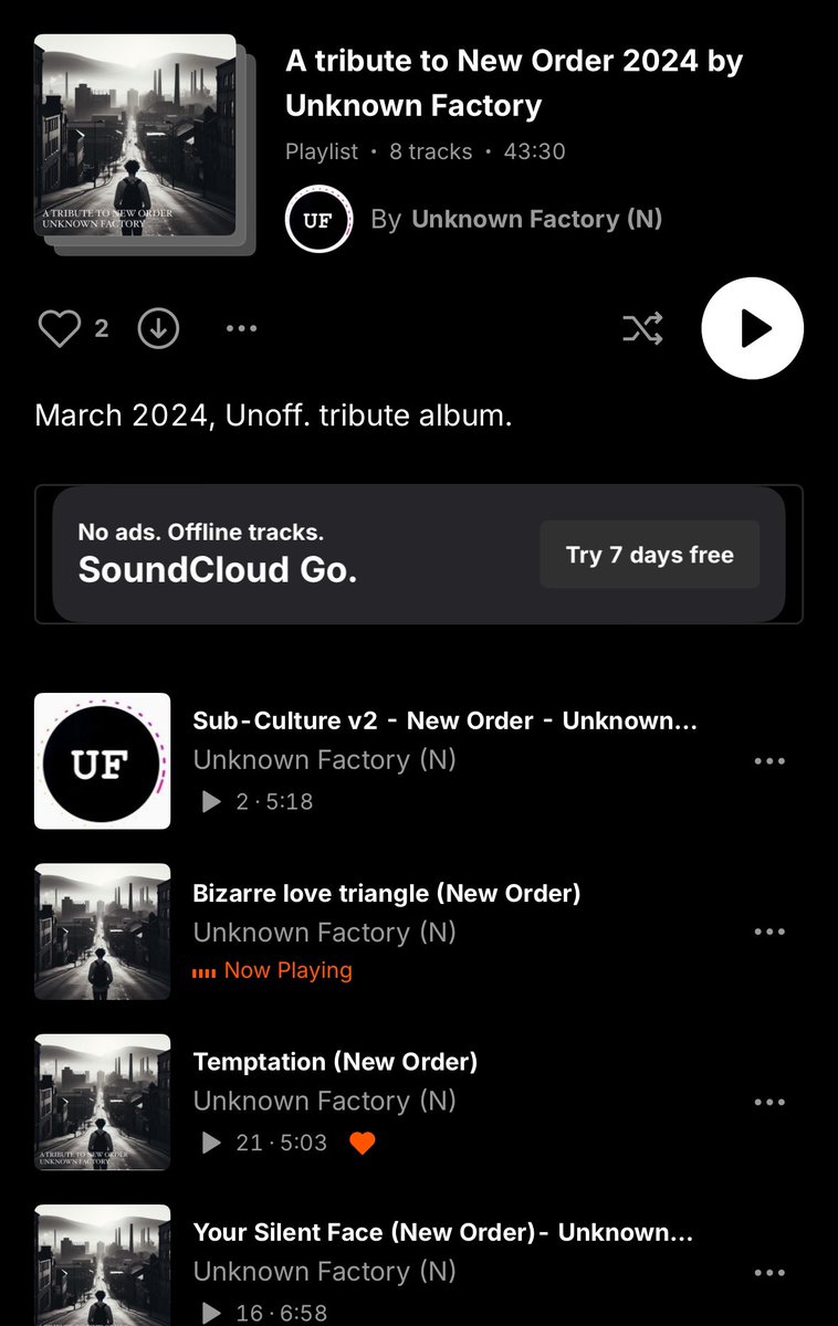 Sub-Culture v2 - New Order - Unknown Factory 2024 by Unknown Factory (N) on #SoundCloud on.soundcloud.com/zfFH5a7qmTNCcw… #darkwave #newwave #postpunk #goth #joydivision
