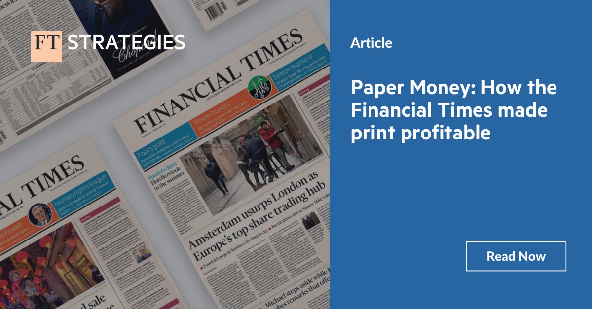 🗞️ In this article, George Adelman Principal at FT Strategies, spoke to Janet White Print Director at the FT, to discuss her remarkable career with the Financial Times and the operational strategies at the FT as a heritage print publication. Read here: eu1.hubs.ly/H08BY430