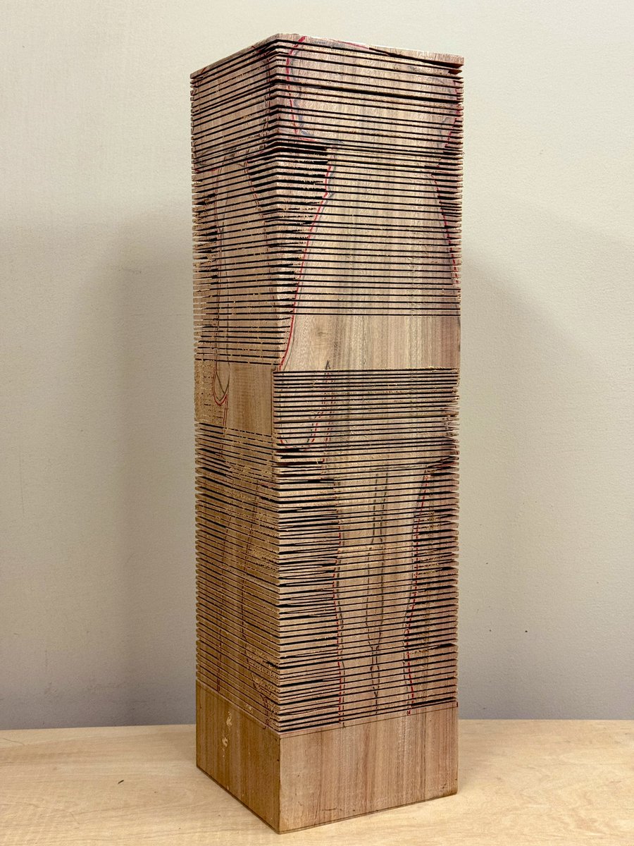 想像してみて！！
この木材の中に彫刻がまるまる一体隠されてると思うとワクワクするでしょ！