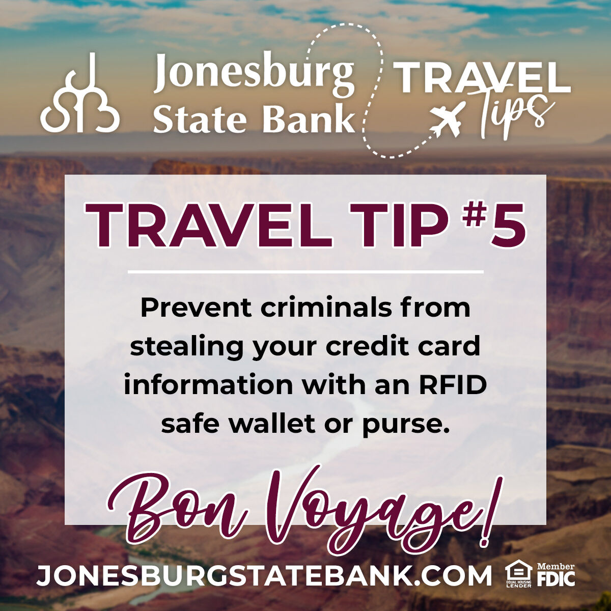 ⚠️ Travel Tip: Protect your credit card information from thieves with an RFID-safe wallet or purse! ⚠️ 

Safeguarding your cards with this simple accessory can prevent unauthorized scanning, ensuring your financial security wherever you go. ✈️💳 #TravelTip #SecureYourCards 🛡️