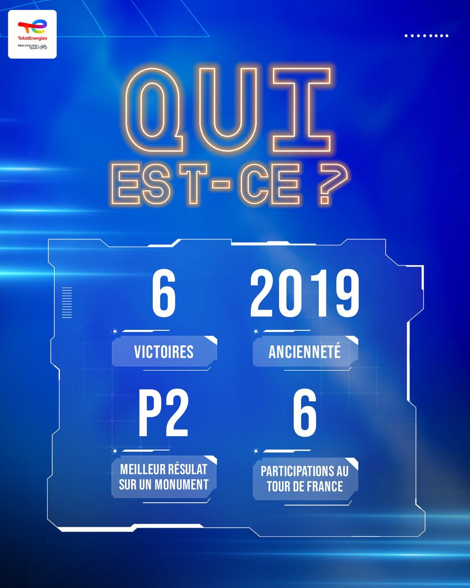 𝙌𝙪𝙞 𝙚𝙨𝙩 𝙘𝙚 𝙘𝙤𝙪𝙧𝙚𝙪𝙧 𝙙𝙪 𝙏𝙚𝙖𝙢 ? 👀

Un indice supplémentaire pour vous aider : 🇫🇷

Donnez nous votre réponse en commentaire 👇

#AllezTotalEnergies