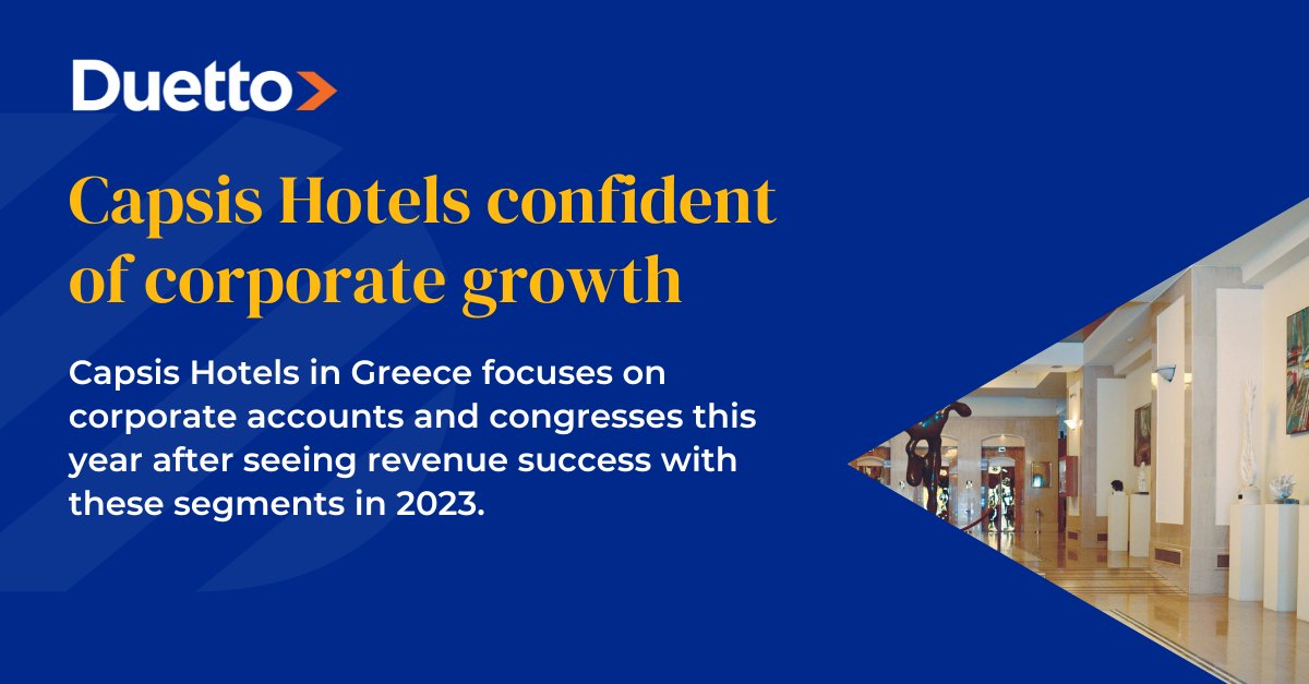 🚀 It’s a busy year for Capsis Hotels in Greece as the team readies for renovation and improvements while focusing on targeting group business, guest segmentation, automating more revenue management processes.

👉bit.ly/3QeYBWb 

#HotelTrends #HotelRevenue #HotelNews