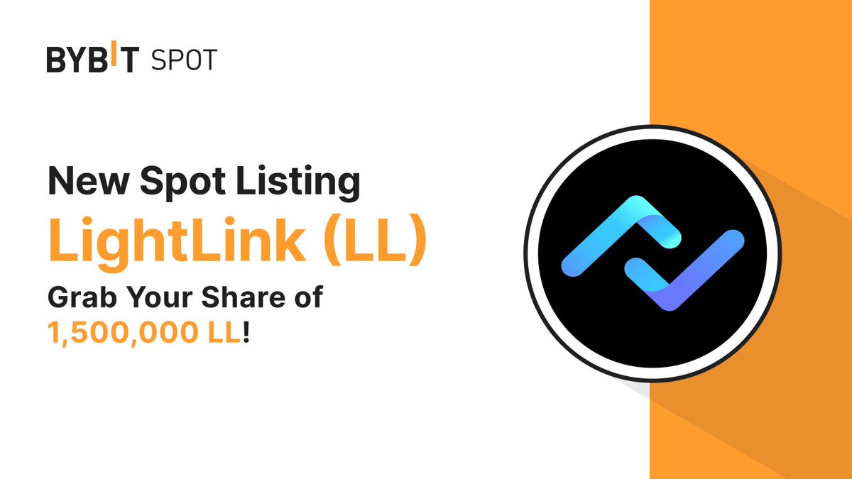 📣 $LL Deposits via the Ethereum network  are open with @LightLinkChain

Listing: Apr 24, 2024, 8 AM UTC.. Stand a chance to grab a share of the 1,500,000 $LL Prize Pool

🎁 Token Splash: i.bybit.com/61JMabM
🌐 Learn More: i.bybit.com/ab12fKM5

#TheCryptoArk #BybitListing