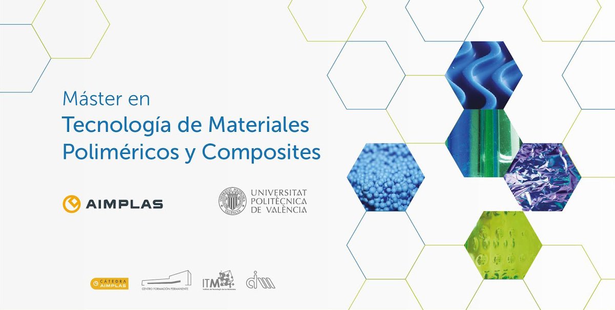 aimplas's tweet photo. Abierta la inscripción de la décima edición del Máster sobre Materiales Poliméricos y Composites que organizamos con la @UPV, y que comenzará el próximo mes de septiembre.

Cuenta con becas de la Cátedra AIMPLAS para el 100% del alumnado.

Descubre más: https://t.co/DK9X5ShyPT https://t.co/9Q9dpCBA5X