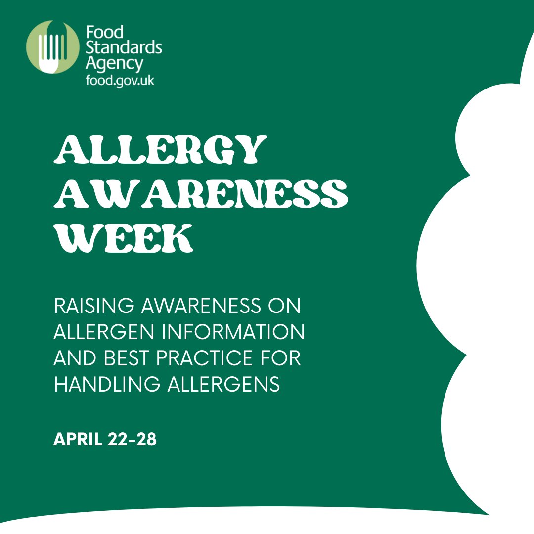 This Allergy Awareness Week, we're calling on all food businesses to sharpen their focus on allergen management. At the FSA, we provide free comprehensive guidance and resources to help you ensure your food is safe for customers with allergies.