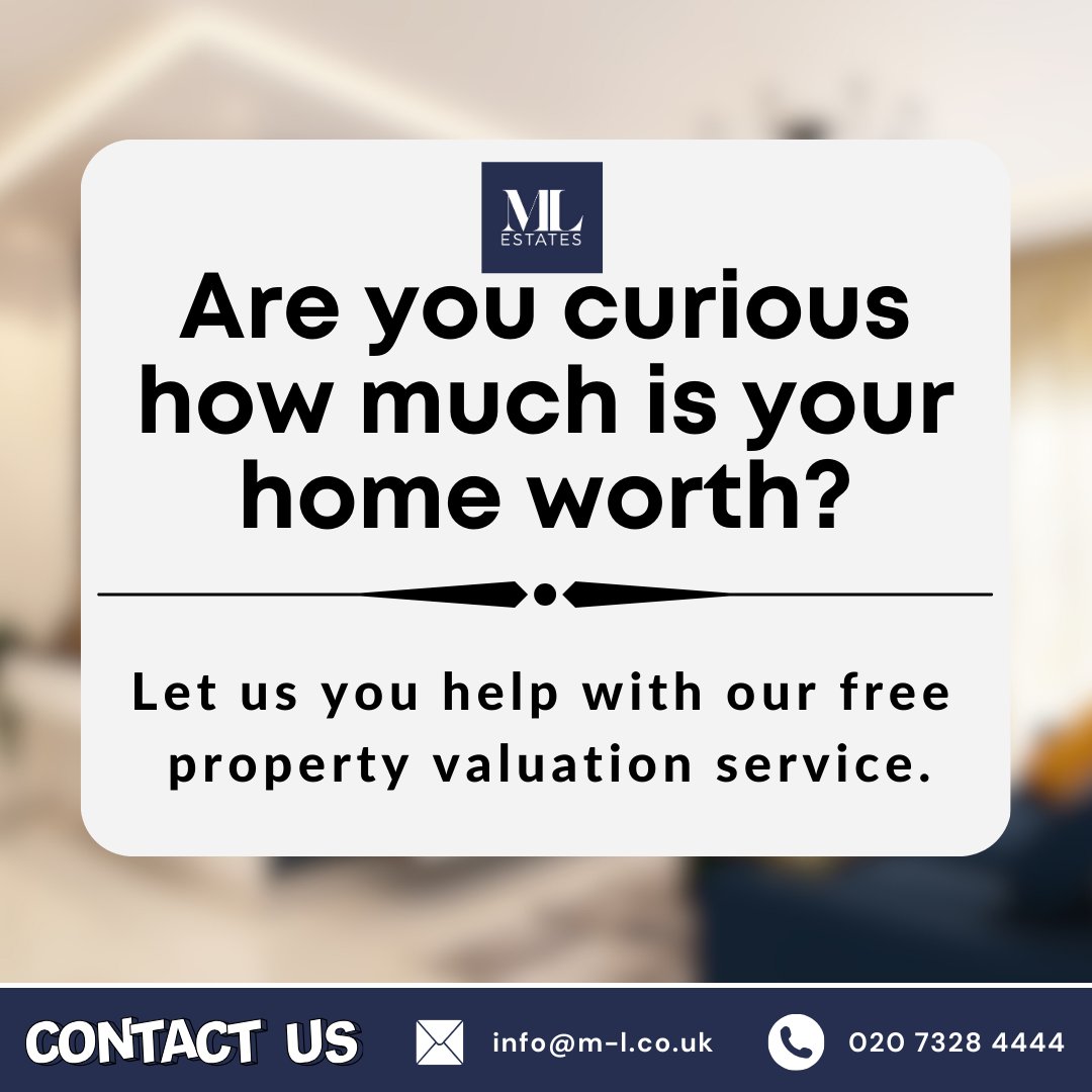 Ready to sell your property? 

Start with ML Estates and our free valuation service! Our expert agents will assess your property's value, empowering you for a successful sale. 

Book a FREE Valuation Today👉 bit.ly/3eVkpqv  

#PropertyValuation #HomeSale #MLEstates