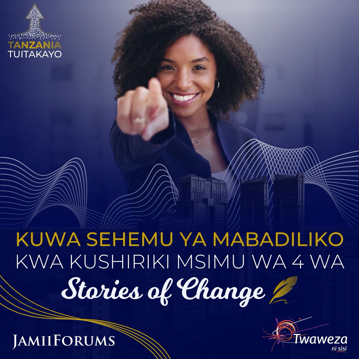 Je, una andiko lenye nguvu ya kuleta mabadiliko #Tanzania? Usikae kimya! Msimu wa 4 Shindano la 'Stories of Change' unaanza rasmi Mei Mosi, 2024 JamiiForums inakualika kuwa sehemu ya safari hii ya kipekee ya kubadilisha Tanzania kwa kuibua mawazo ya kibunifu yanayoweza