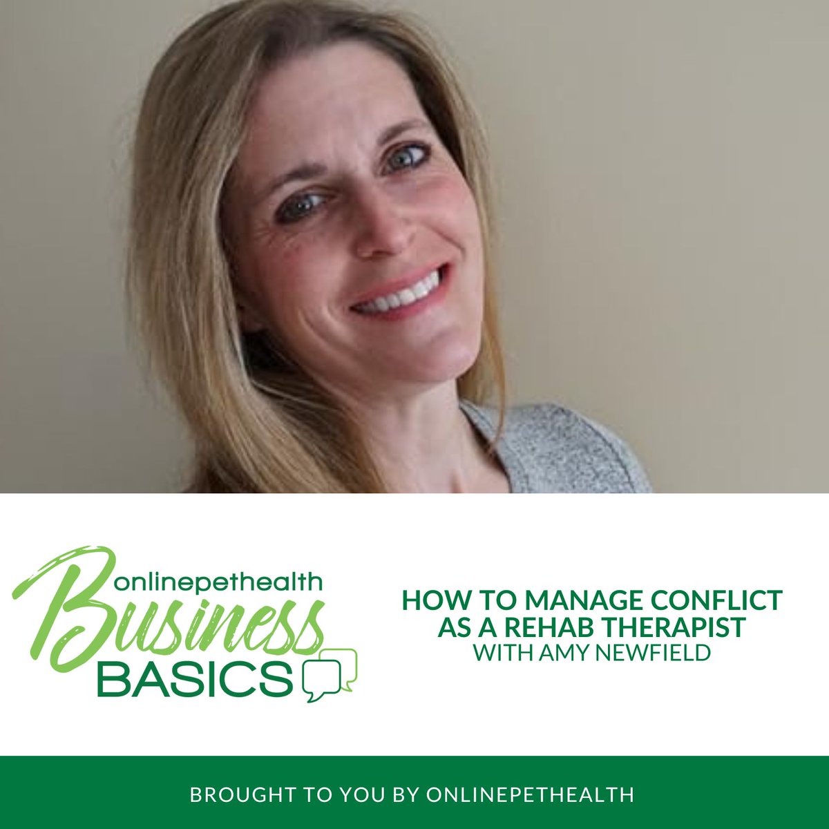 Amy Newfield joins us to share advice on conflict resolution and how we can better equip ourselves to manage disagreements and challenges through open, honest and kind conversation. 

This Business Basics is now available in your Onlinepethealth Membership.
