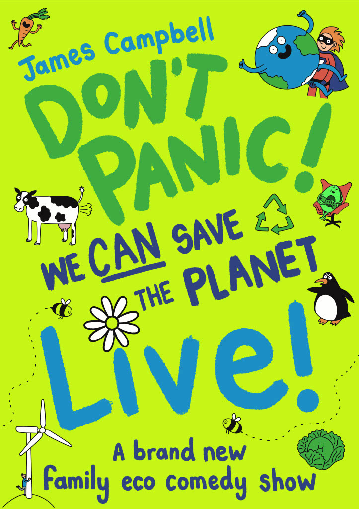 Planning some Family fun? @ComedyCampbell: Don't Panic! We CAN Save The Planet! 📅Saturday 4 May | 2pm A new live comedy show for children age 6-11 that’s perfect for anyone who wants to swap being an Eco Worrier for being an Eco Warrior. Book now👇 tinyl.io/AfUp