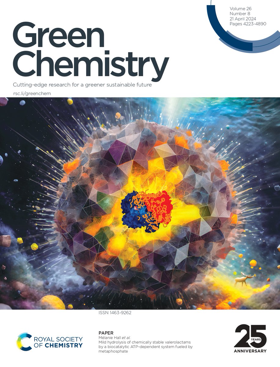The catalytic power of enzymes on the front cover of Green Chemistry! Credits go to the talented Federico Rossi. Can you spot the Elk? #biocatalysis #enzymes Details on our study -> xlink.rsc.org/?DOI=D3GC04434C