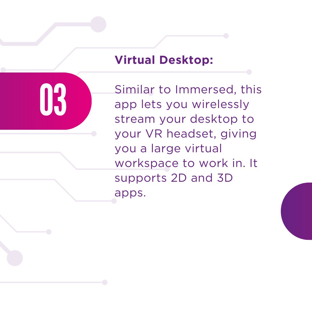 FourPointZeroIO's tweet image. 💡 𝗩𝗥 𝗔𝗽𝗽𝘀 𝗧𝗵𝗮𝘁 𝗖𝗮𝗻 𝗕𝗲 𝗛𝗲𝗹𝗽𝗳𝘂𝗹 𝗙𝗼𝗿 𝗗𝗮𝘆-𝗧𝗼-𝗗𝗮𝘆 𝗪𝗼𝗿𝗸💡 

There are a number of VR apps that can be helpful for day-to-day work tasks. ⬇️
#VRapps #virtualreality #workproductivity #technology #innovation #futureofwork #ARVR #userexperience